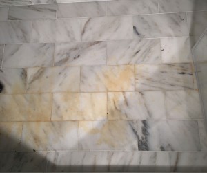 Shower floor cleaning and sealing