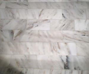 Shower floor cleaning and sealing