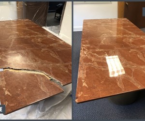 Marble table restoration