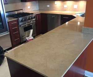 Marble kitchen restoration