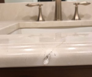 Chip repair - Before