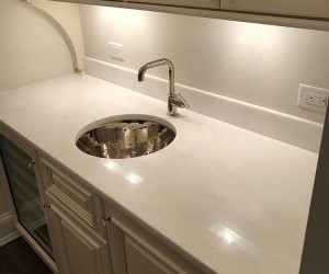 Marble kitchen counter top restoration