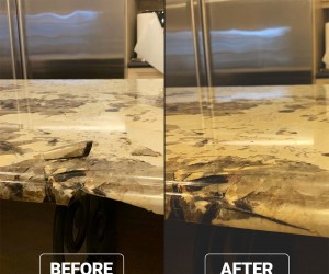Granite island repair