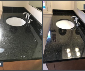 Granite vanity restoration