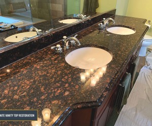 Granite counter top restoration