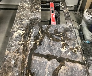 Marble countertop restoration