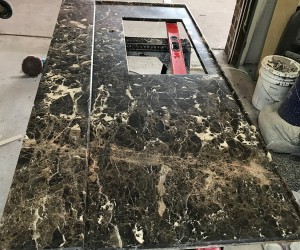 Marble countertop restoration