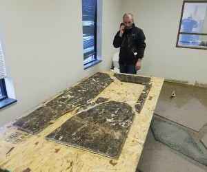 Marble countertop restoration