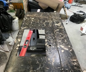 Marble countertop restoration