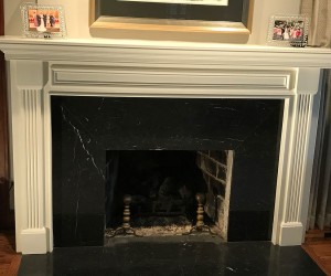 Marble fireplace restoration