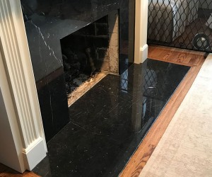 Marble fireplace restoration
