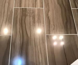 Marble floor etched mark removal