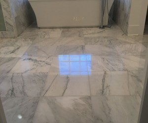 Marble floor polishing and sealing