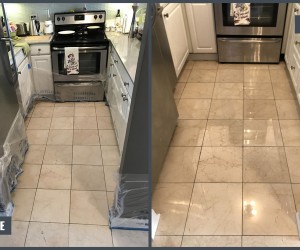 Marble floor restoration