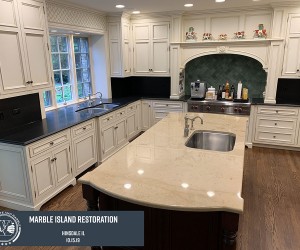 Marble island restoration