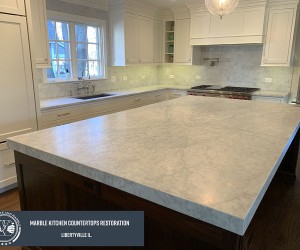 Marble kitchen restoration