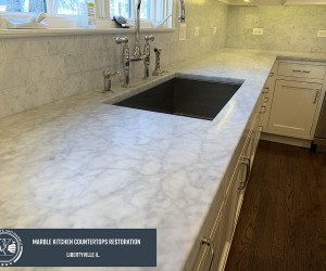 Marble kitchen restoration