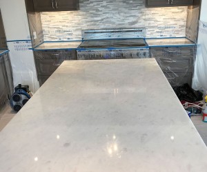 Marble kitchen restoration