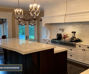 Marble kitchen restoration