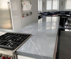 Marble kitchen restoration in Chicago