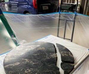 Marble table restoration