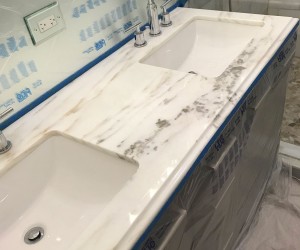 Marble Vanity top restoration