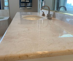 Marble vanity restoration