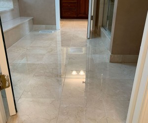 Marble floor restoration