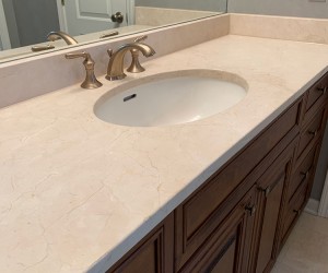 Marble vanity restoration