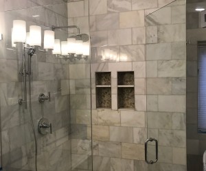 Polishing shower walls
