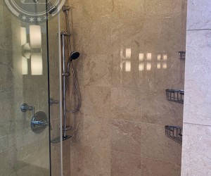 Shower surround restoration in Downtown Chicago