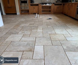 Travertine floor restoration