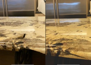 Granite Kitchen Restoration - deep clean, buff and seal