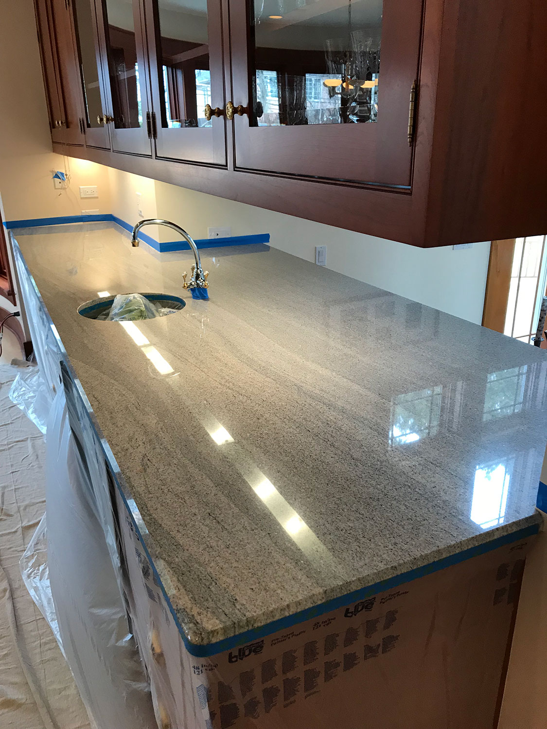 Granite countertops restoration Deep clean, polishing and seal