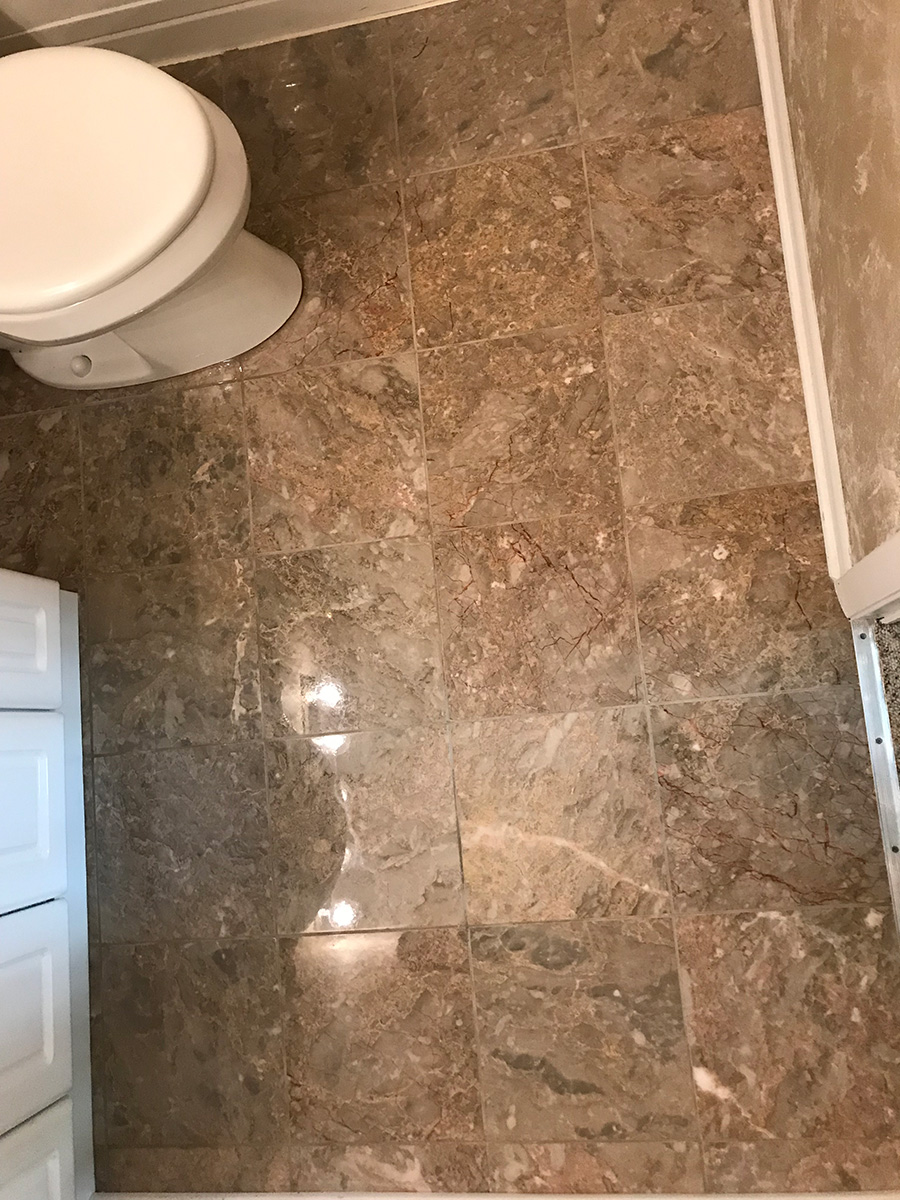 Marble floor restoration